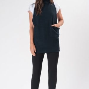 NWT mock neck vest